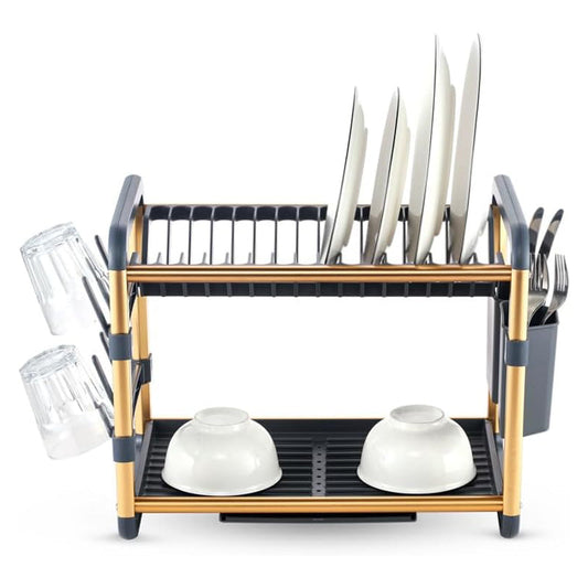 ROYALFORD ALUMI DISH RACK 2LAYER