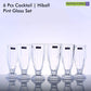Royalford 6 piece Cocktail Tumbler Set 14oz, Multi-Colour, RF6782