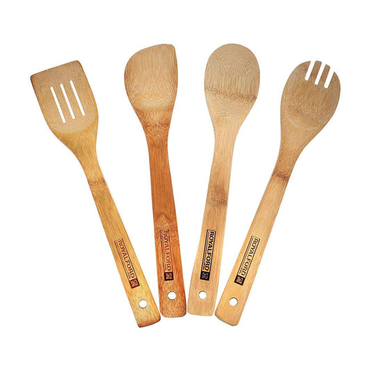 Royalford Wood - Cooking Utensil Set