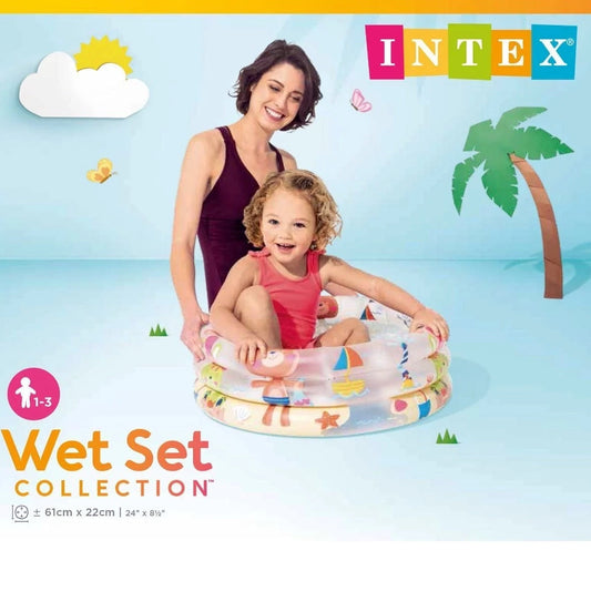 Intex Wet Set Collection 3 Ring Baby Pool 61 X 22cm