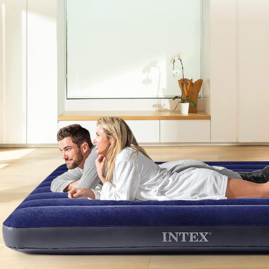Intex Dura-Beam Standard Classic Downy Air Bed, 152 x 203 x 25 cm