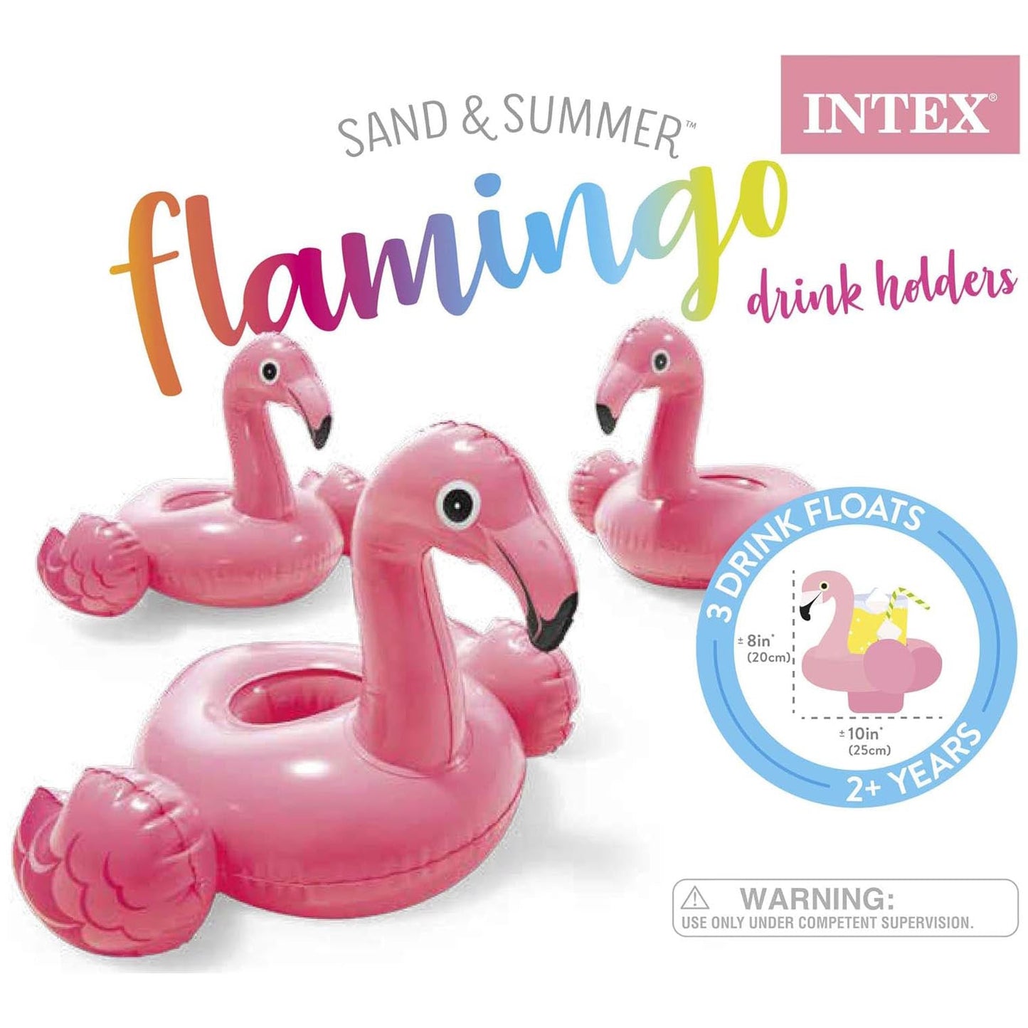 Intex Flamingo Drink Holder Set