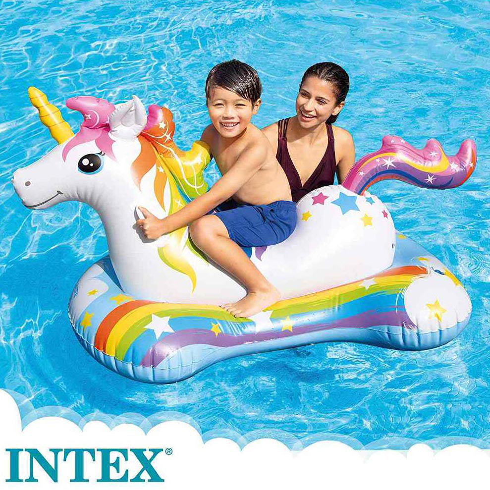 Intex Magical Unicorn Ride-On Inflatable Pool Float ( 64in x 34in )