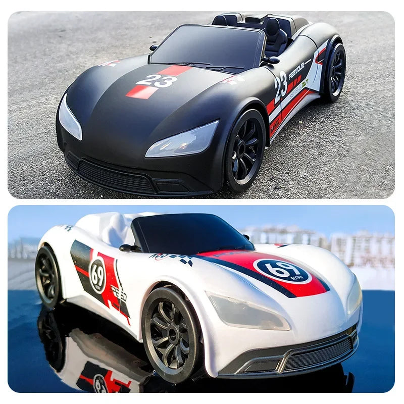 2.4G Convertible Spray Children's Remote Control Car Transverse Drift Electric Remote Control Toy Stunt Sports Car Children Toy