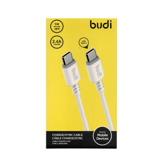 Budi 40W Dual PD with 1.2M USB-C to Type-C Cable Car Charger CC108RTTB – Black