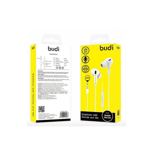 Budi Earphones 3.5mm  1.2 Meter EP28DW 