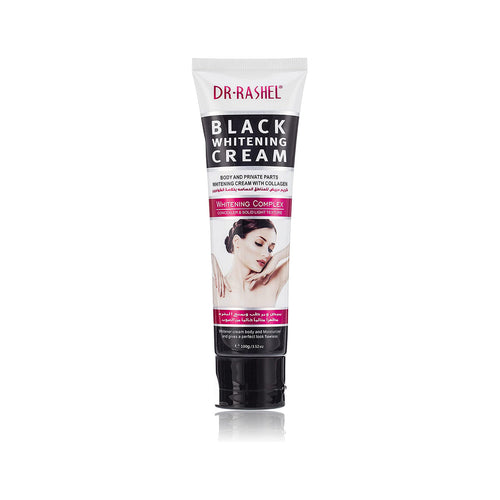 Dr.Rashel Black Whitening Cream with Collagen for Body and Private Parts for Girls & Women - 100ml