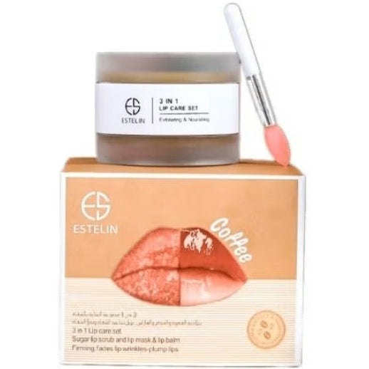 ESTELIN Coffee Sugar lip scrub and lip mask & lip balm 5g