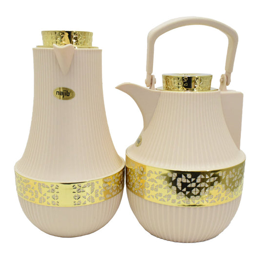 NB4700C CREAM GOLD 2PCS NAJIB FLASK