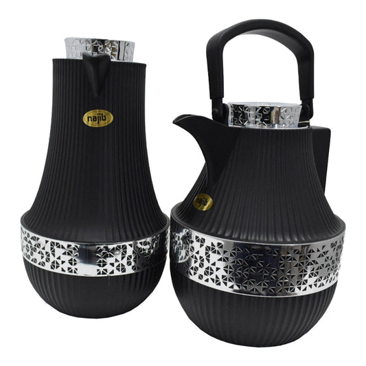NB4700F BLACK SILVER 2PCS NAJIB FLASK