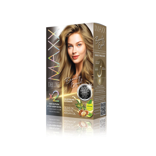 Maxx Deluxe Hair Color 8.00 INTENSE LIGHT BLONDE