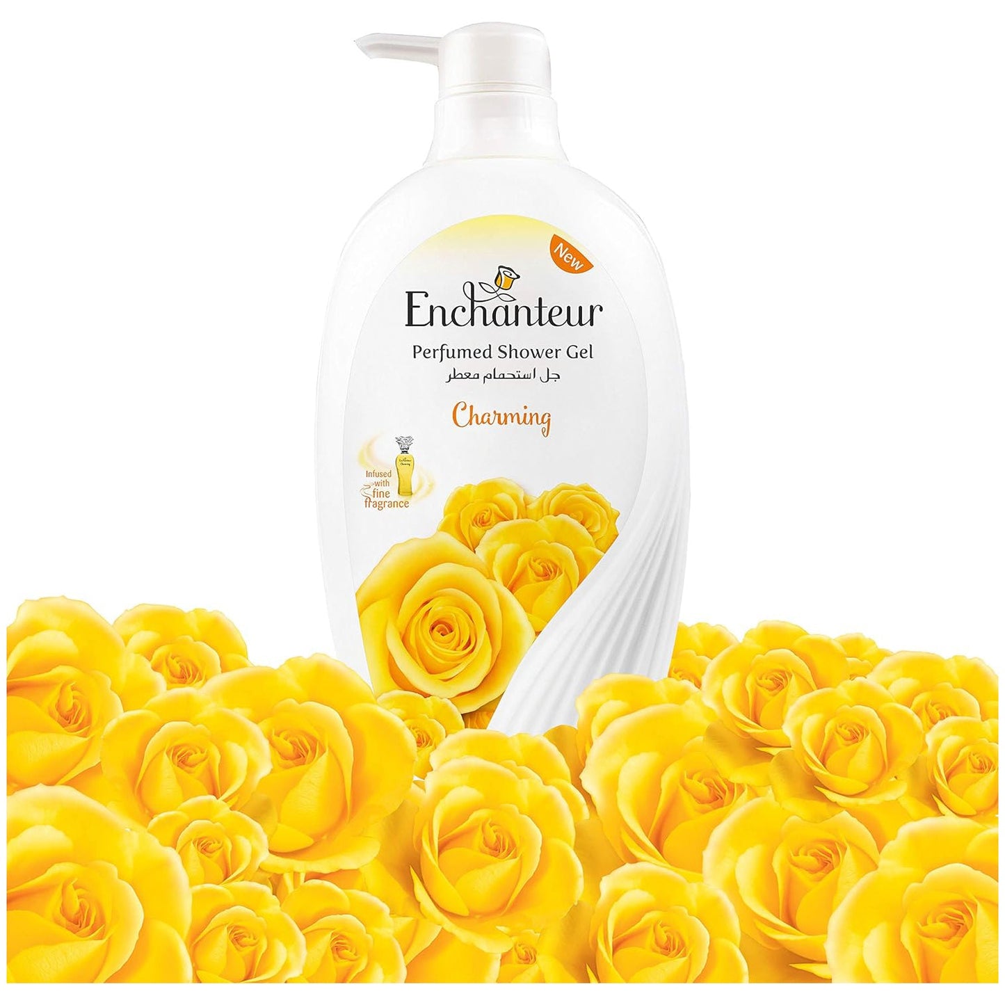 EnchantEUr Charming Shower Gel, Shower Experience With Fine Floral Fragrance, 550 ml
