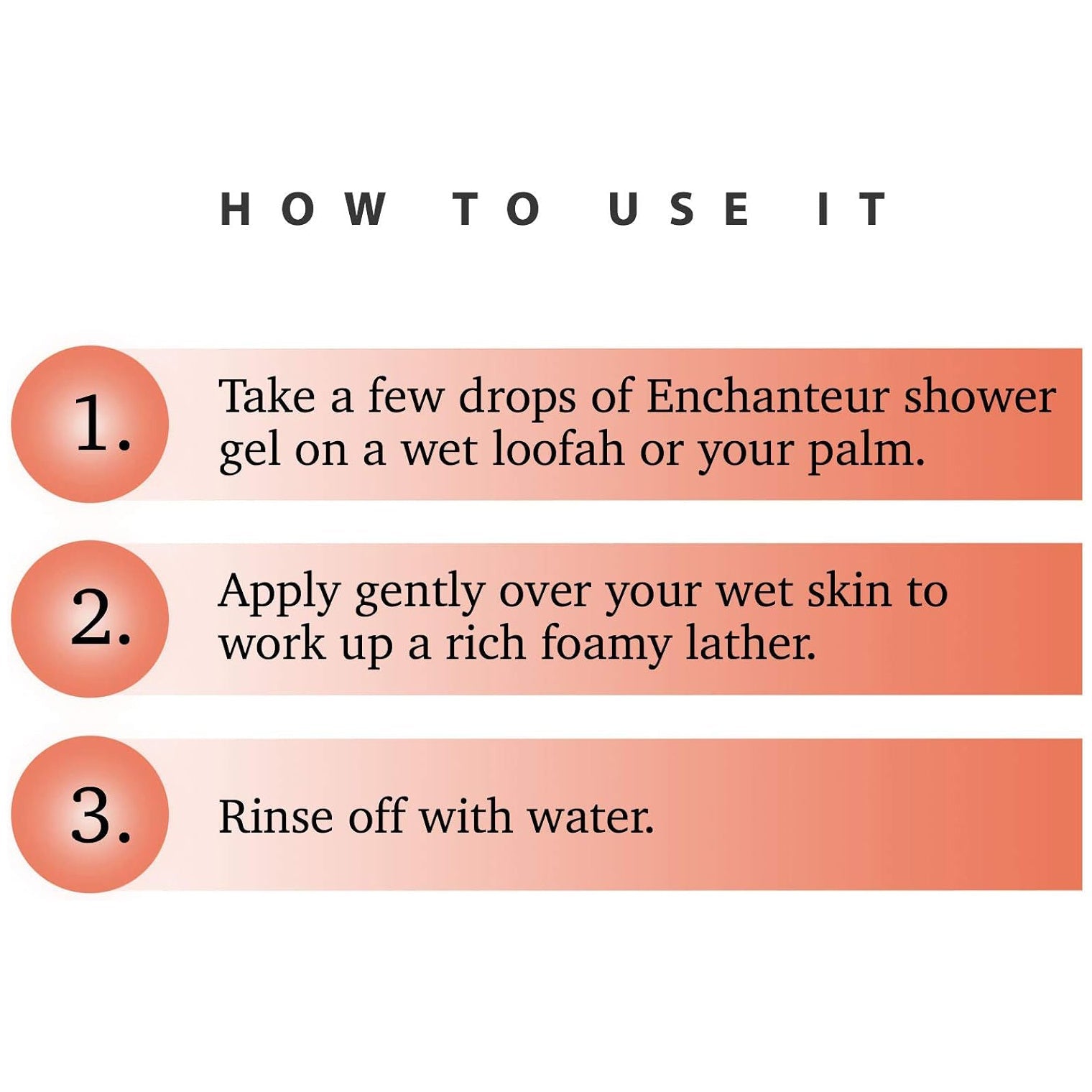 Enchanteur Enticing Shower Gel, Shower Experience With Fine Floral Fragrance, 550ml
