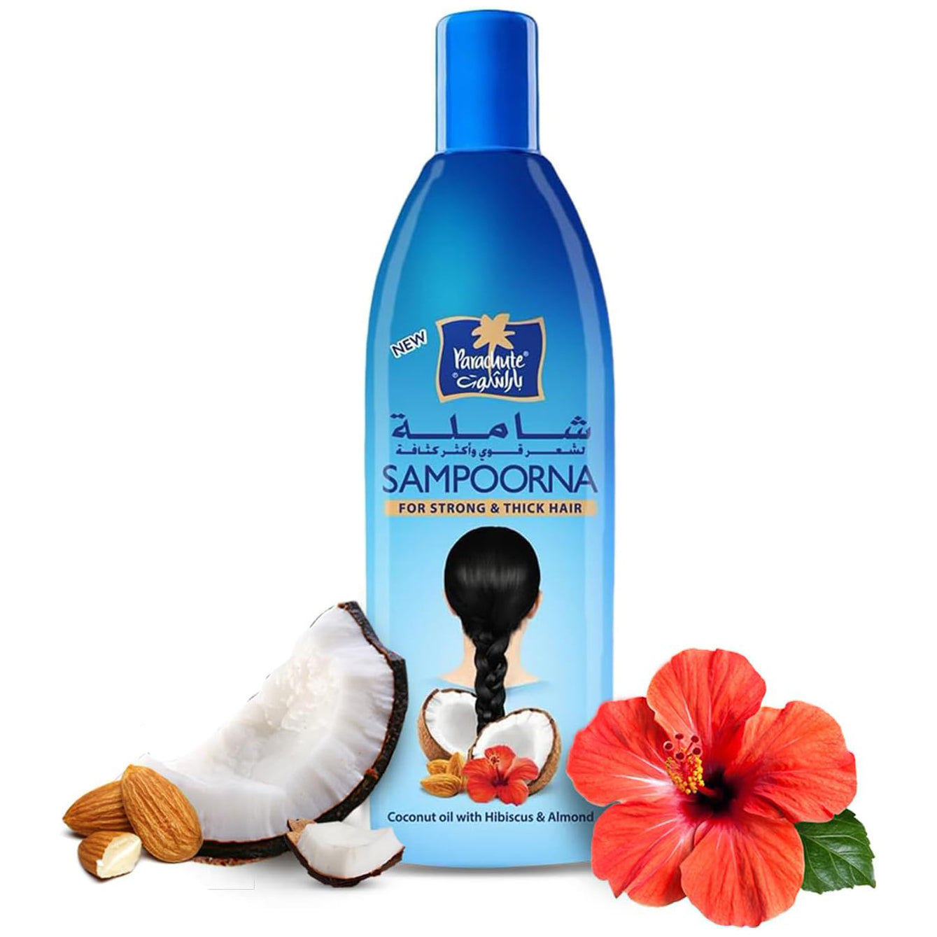 Parachute Sampoorna Coconut Hair Oil, For Thick & Strong Hair, 300Ml