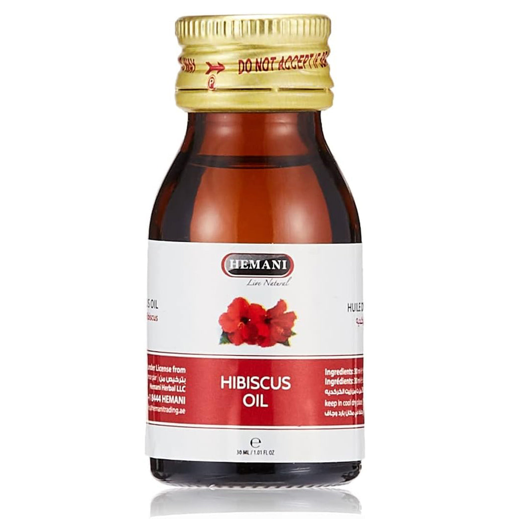 Hemani Hibiscus Oil-30 Ml, 100% Rich In Anti-Oxidant, Promote Hair Growth And Conditions The Hair, Treats Dandruff, Hair Fall And Split Ends.