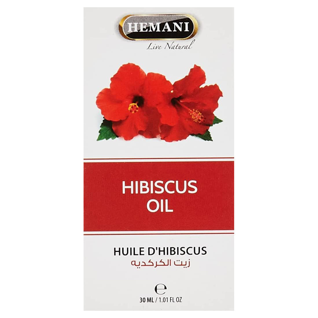 Hemani Hibiscus Oil-30 Ml, 100% Rich In Anti-Oxidant, Promote Hair Growth And Conditions The Hair, Treats Dandruff, Hair Fall And Split Ends.