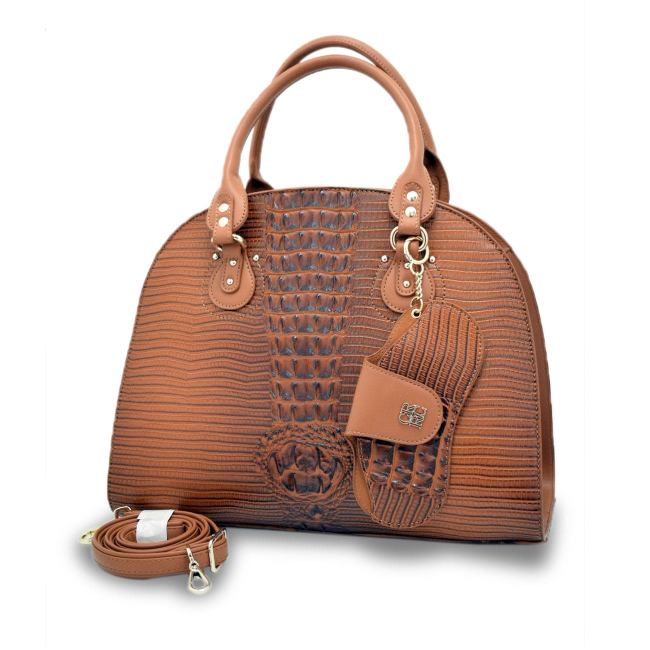 CANARLISA LADIES HANDBAG - KP-8706 - BROWN