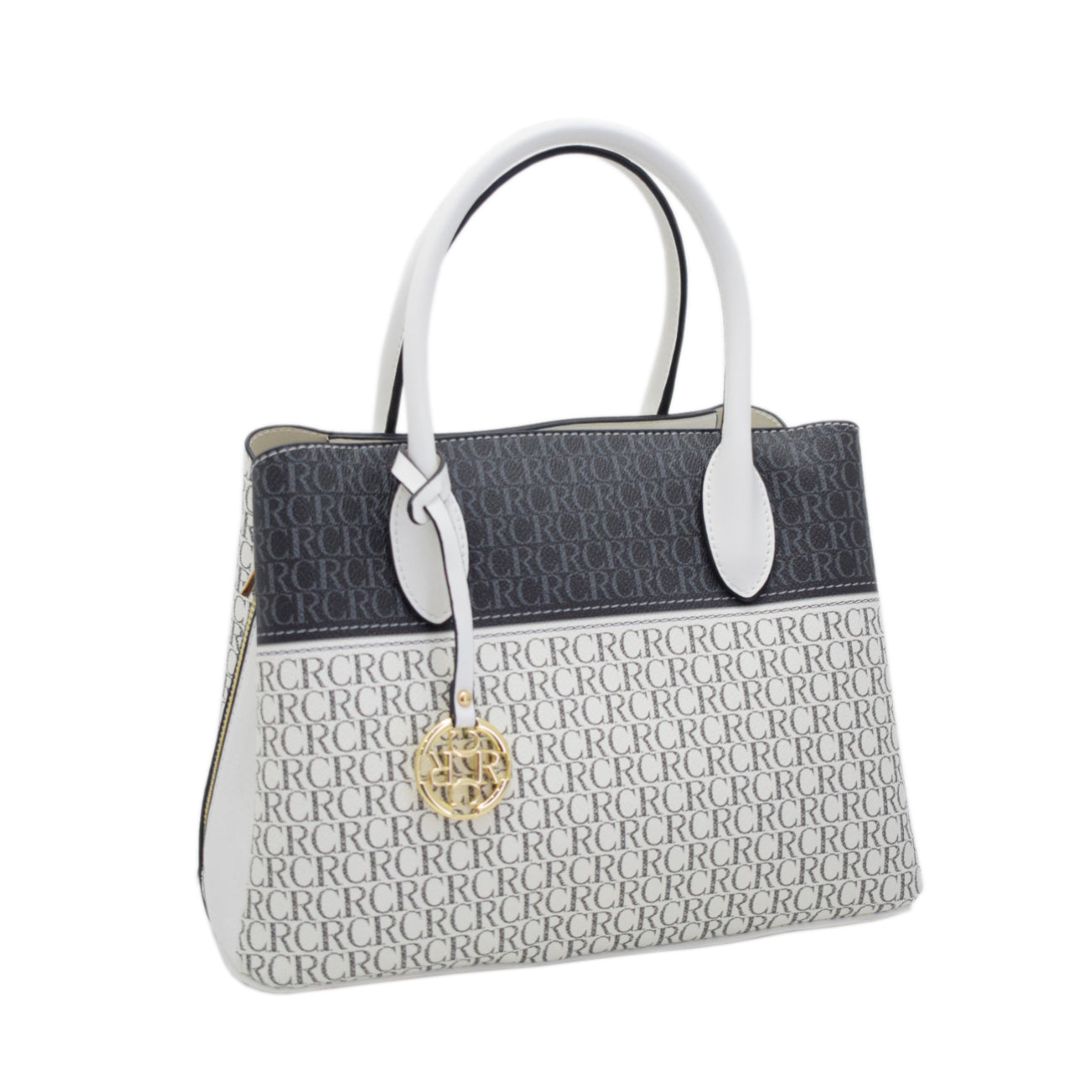 CANARLISA LADIES HANDBAG-581-3 - WHITE 