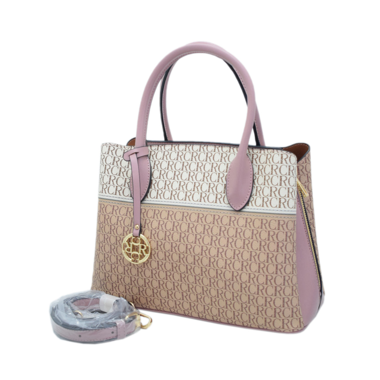 CANARLISA LADIES HANDBAG-581-3 - PINK 