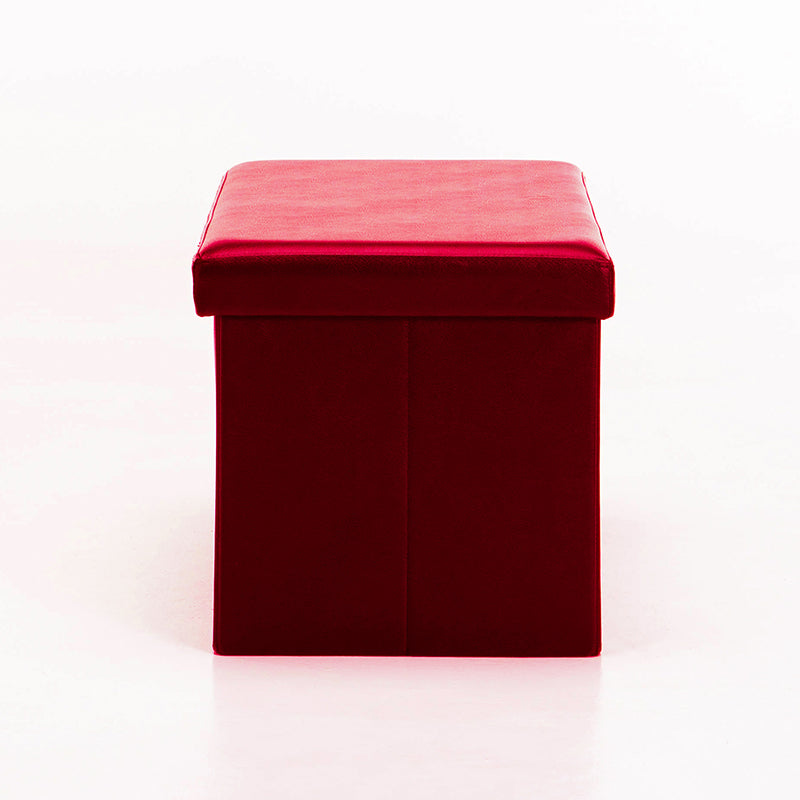 OTTOMAN STORAGE BOX - RED - 76* 37.5* 37.5 CM