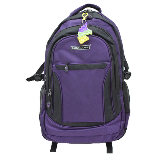 Parajohn School Bag 22 inch  BLACK/PURPLE