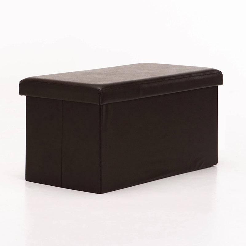 OTTOMAN STORAGE BOX - BROWN - 76* 37.5* 37.5 CM