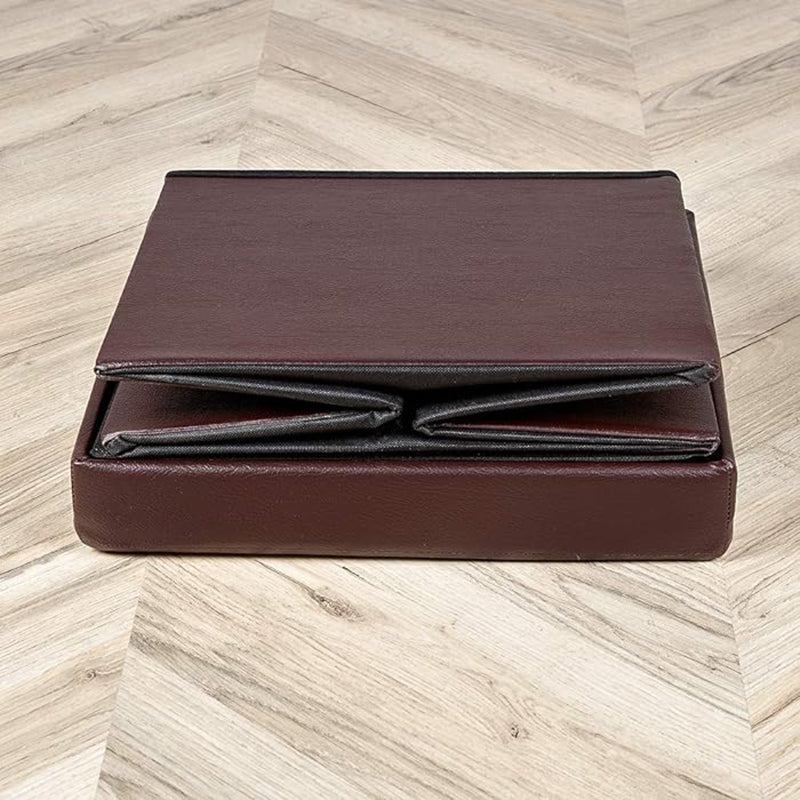 OTTOMAN STORAGE BOX - BROWN - 33 * 33 * 33 CM