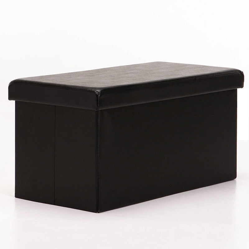 OTTOMAN STORAGE BOX - BLACK - 76* 37.5* 37.5 CM