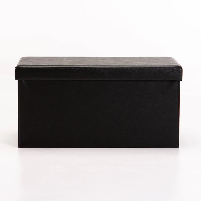 OTTOMAN STORAGE BOX - BLACK - 76* 37.5* 37.5 CM