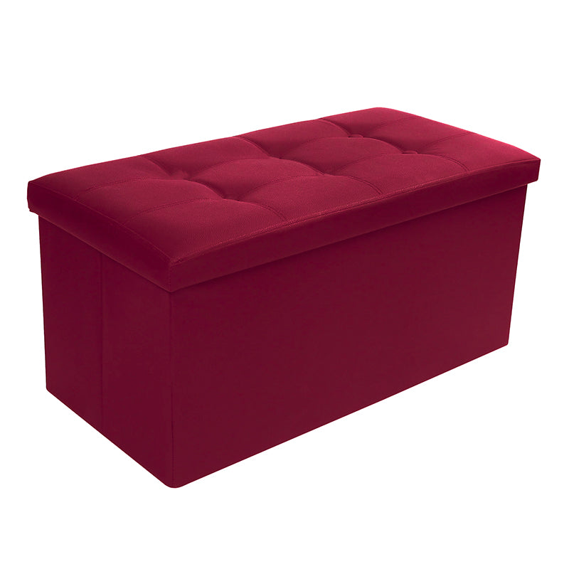 OTTOMAN STORAGE BOX - RED - 76* 37.5* 37.5 CM