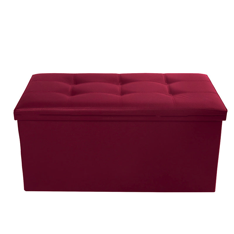 OTTOMAN STORAGE BOX - RED - 76* 37.5* 37.5 CM