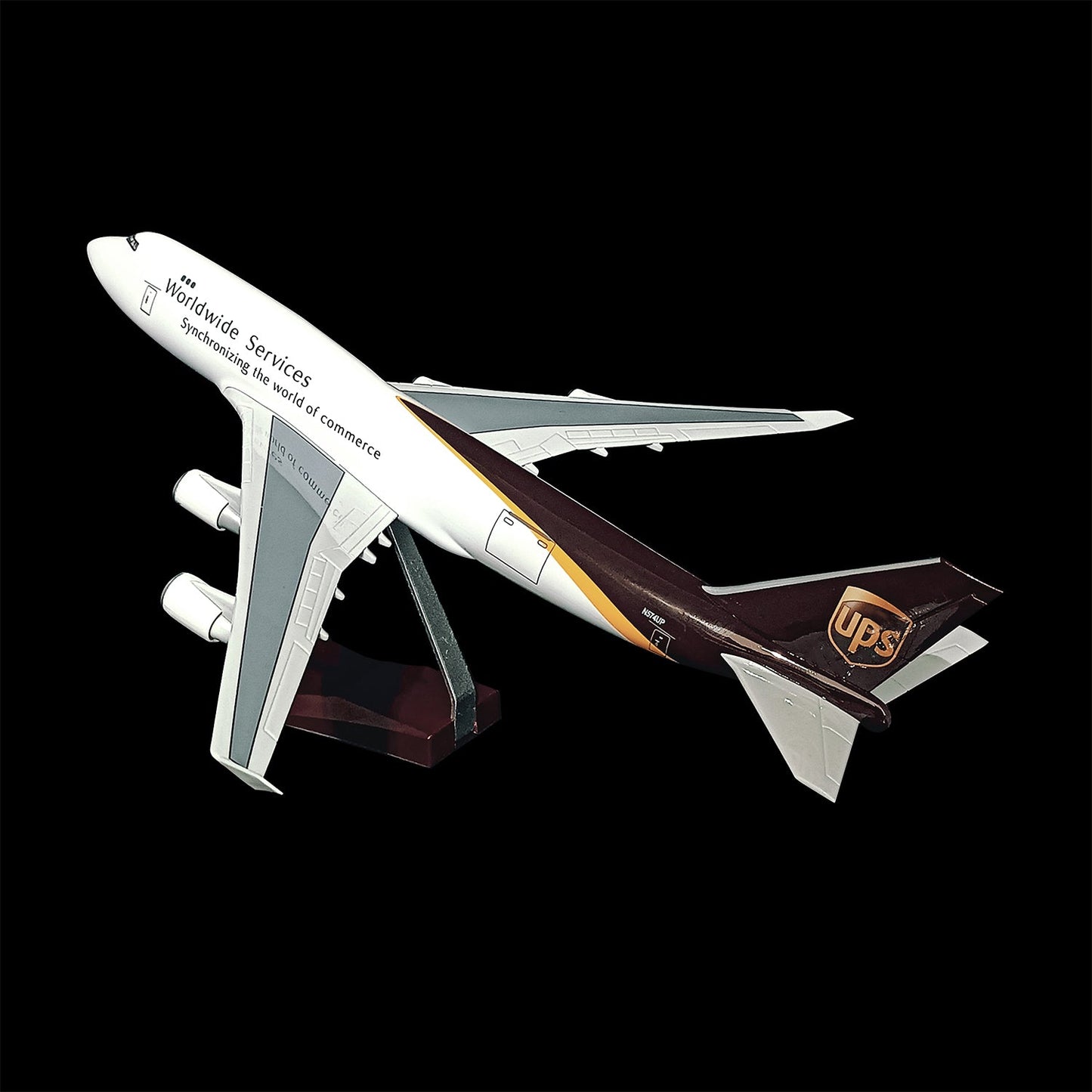 Ups Airplane Model Building White,black 45cm