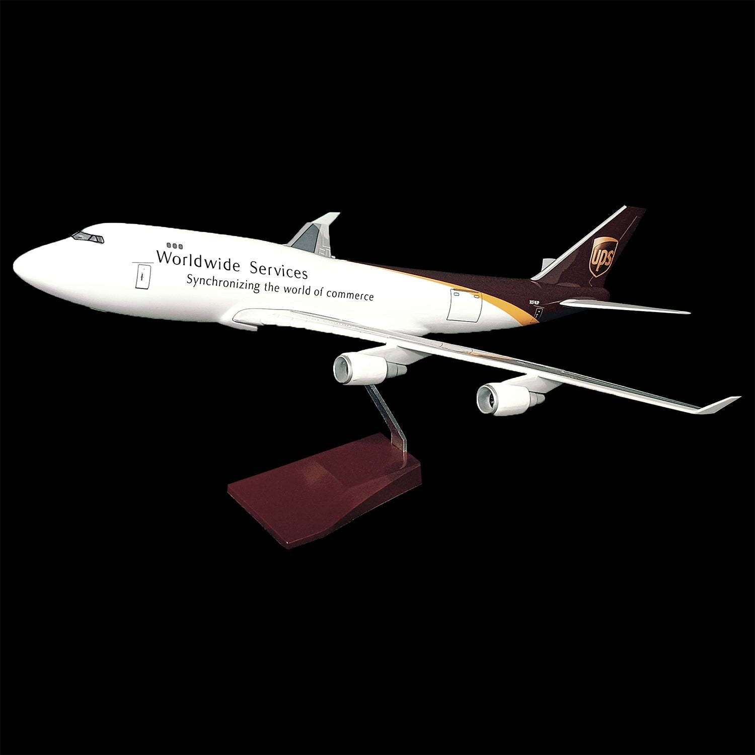 Ups Airplane Model Building White,black 45cm