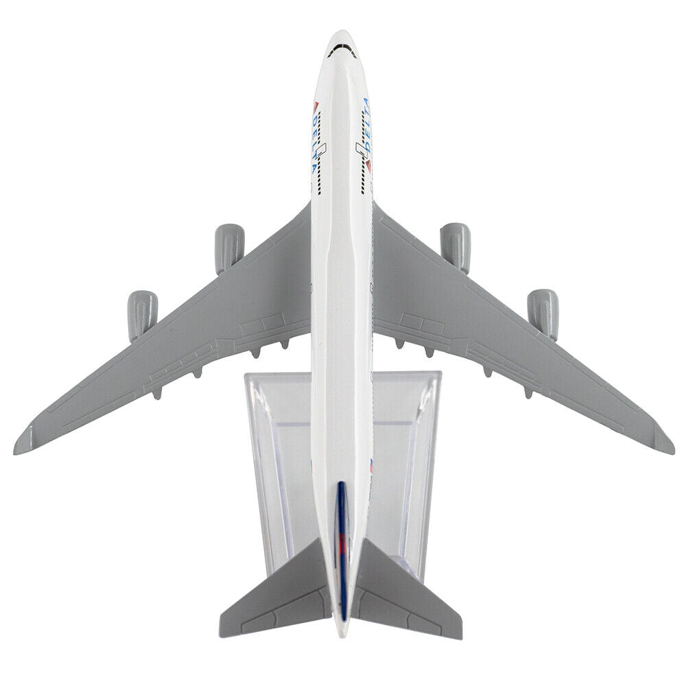 16cm Aircraft Boeing 747 Delta Airlines Model Alloy B747 Plane Toys