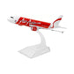 Air Asia Airbus A320 Aircraft Die-Cast Metal Model 16CM
