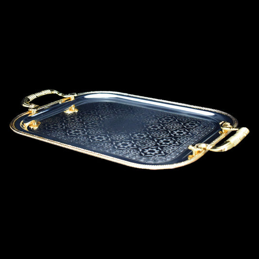 NAJIB GOLD/SILVER SERVICE TRAY-SMALL/3022