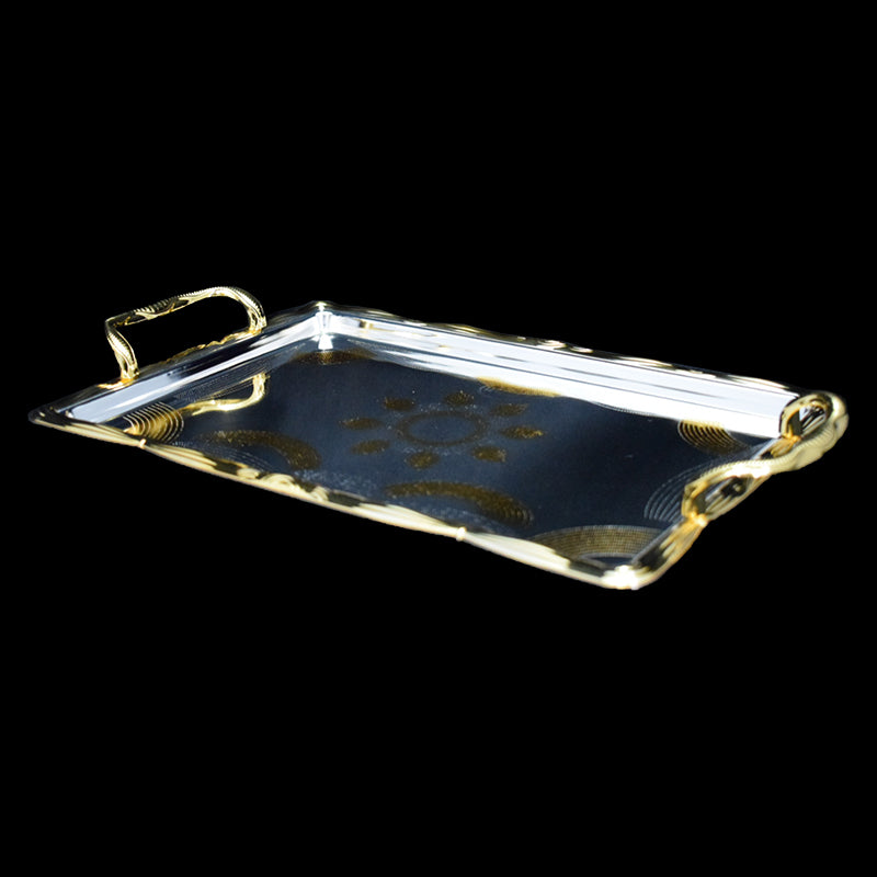 NAJIB GOLD/SILVER SERVICE TRAY SMALL/4944