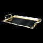 NAJIB GOLDEN SERVICE TRAY SMALL/4945