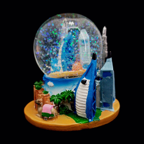Dubai Landmarks Glass Water Ball | Dimensions: 10 * 8.5 * 8.5 CM
