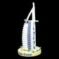 AMAZING BURJ AL ARAB 3D LASER ENGRAVED ETCHED POLYRESIN SOUVENIR | DIMENSIONS: 9.5 * 4.5* 4.5 CM