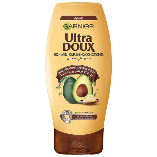 Garnier Conditioner, Intensely Nourishes, Repairs Dry and Damaged Hair, With Avocado Oil & Shea Butter, Ultra Doux, 400ml