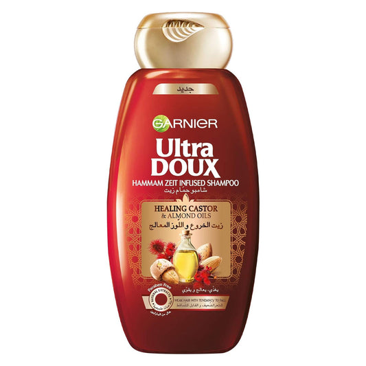 Garnier Ultra Doux Hammam Zeit Infused Shampoo With Healing Castor & Almond Oils, 400Ml