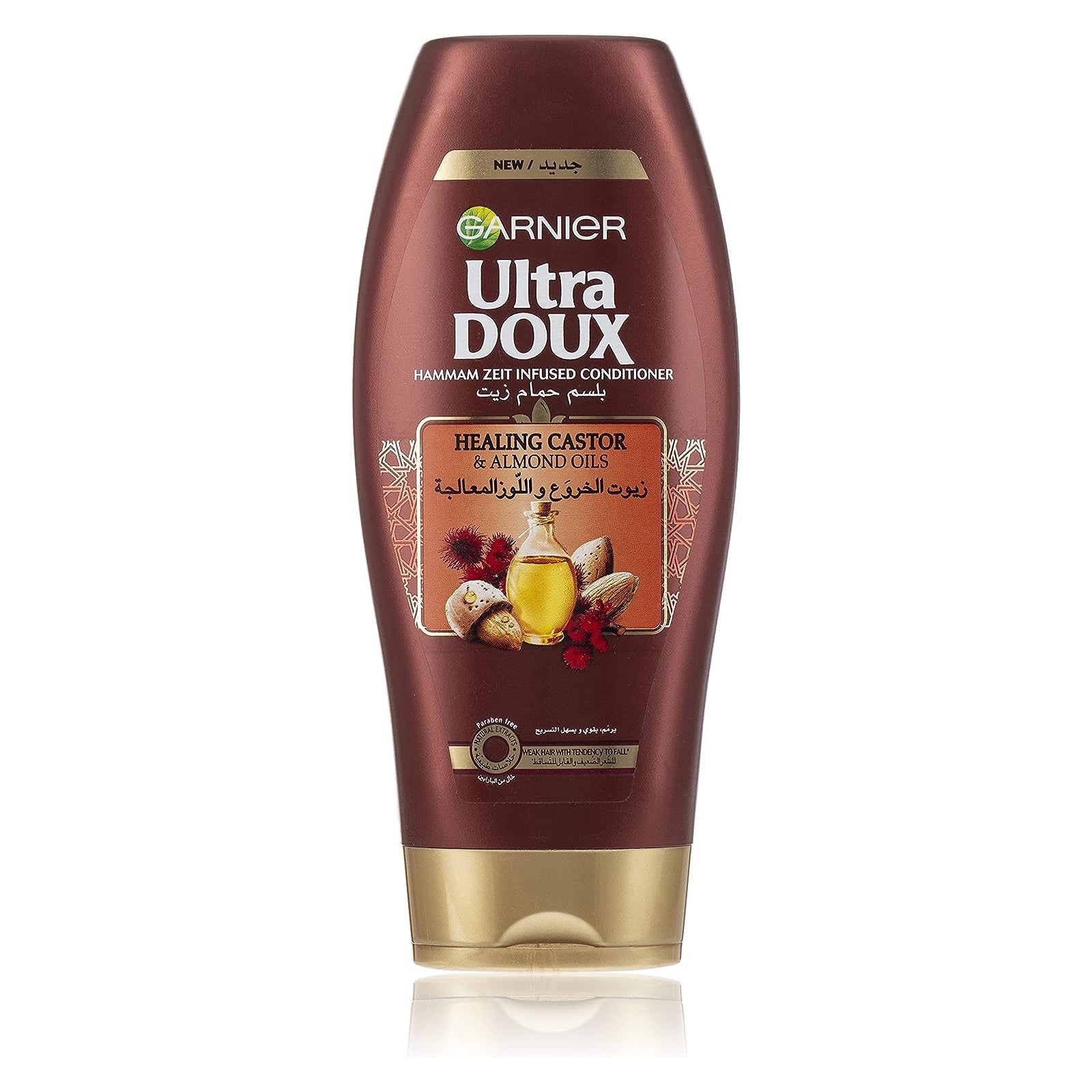 Garnier Ultra Doux Hammam Zeit Infused Conditioner with Healing Castor & Almond Oils, 400ml