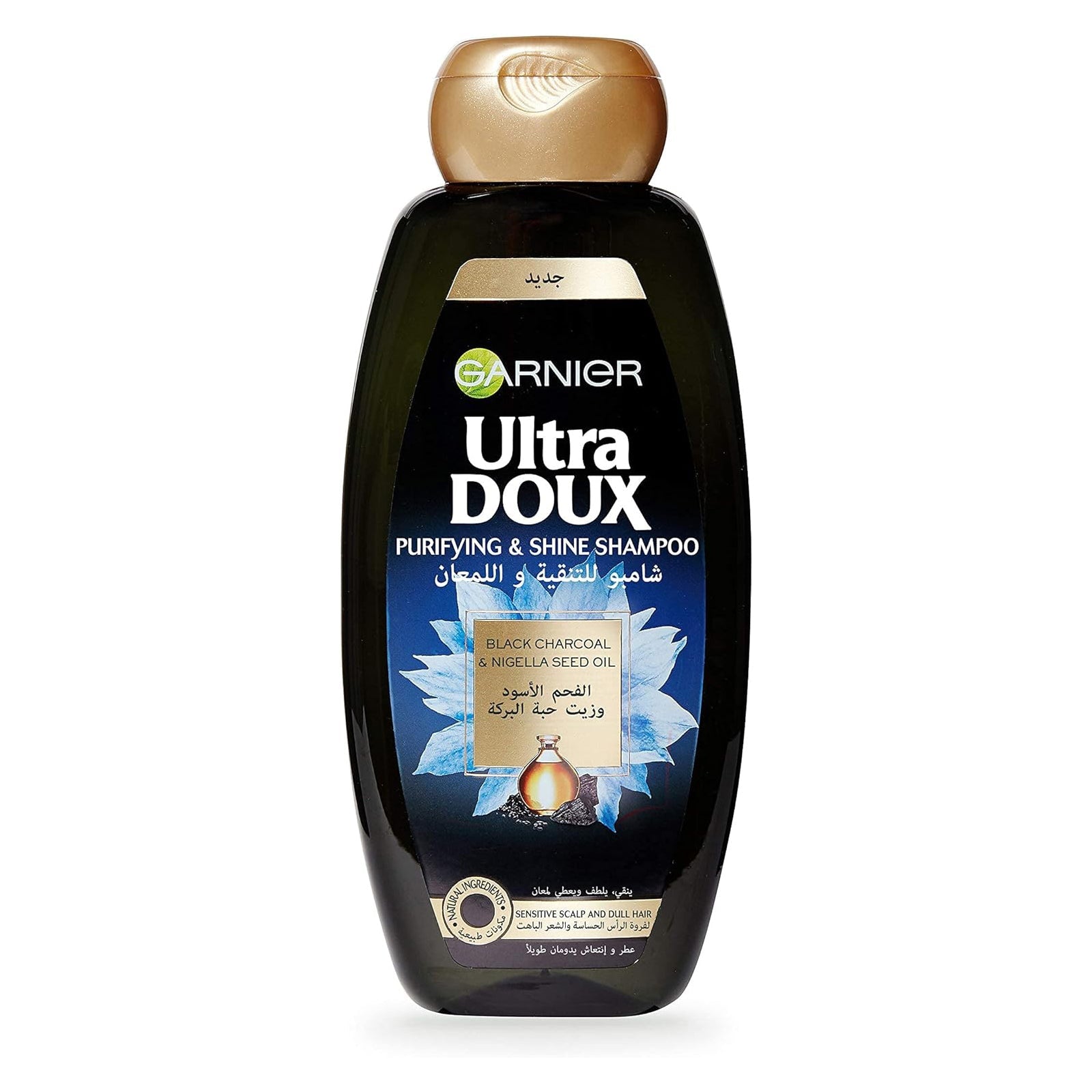 Garnier Ultra Doux Black Charcoal & Nigella Seed Oil Purifying & Shine Shampoo 400ml