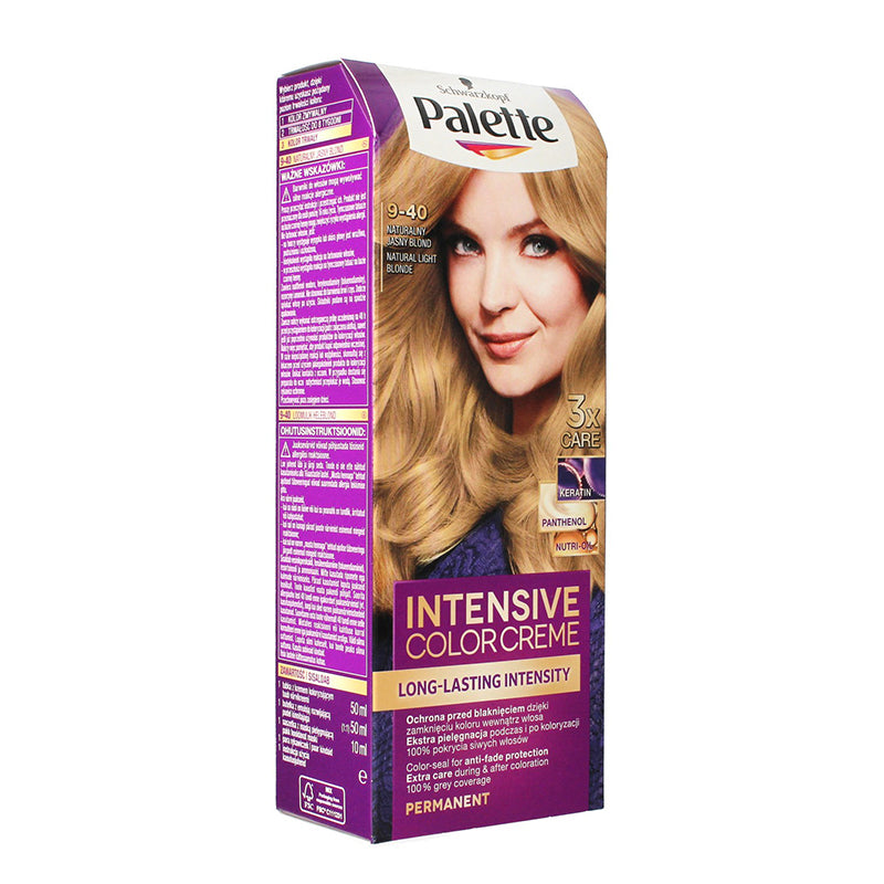 SCHWARZKOPF Palette Intensive Color Creme 9-40 Natural Light Blonde – Evisu