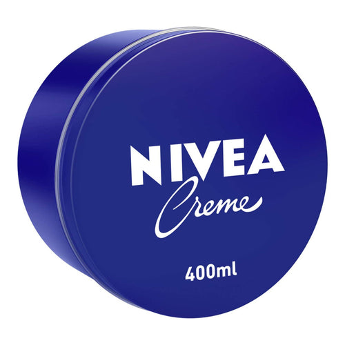 Nivea Creme Moisturising Cream, Universal All Pourpose Face Body Hands, Tin 400Ml