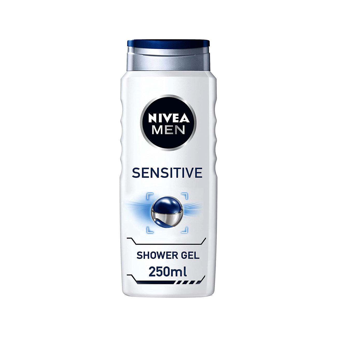 NIVEA MEN 3in1 Shower Gel Body Wash, Sensitive Bamboo Extract Masculine Scent, 250ml