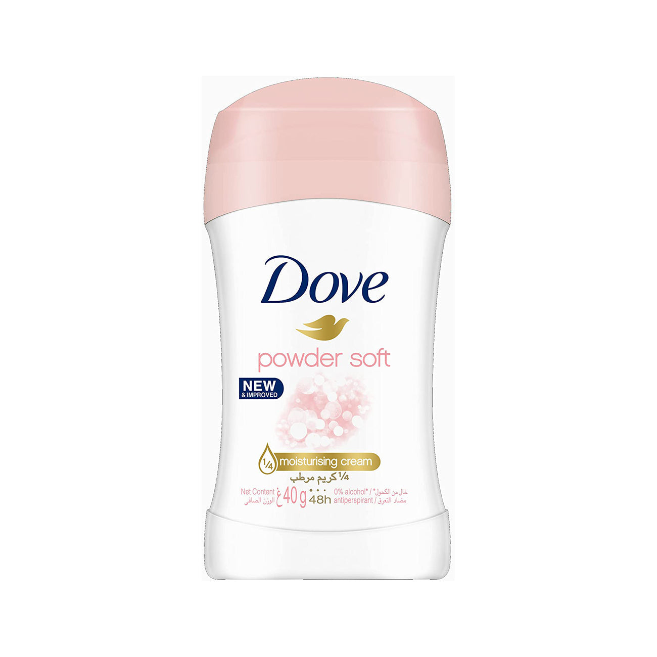 Dove Women Antiperspirant Deodorant Stick Powder Soft Alcohol Free 40g