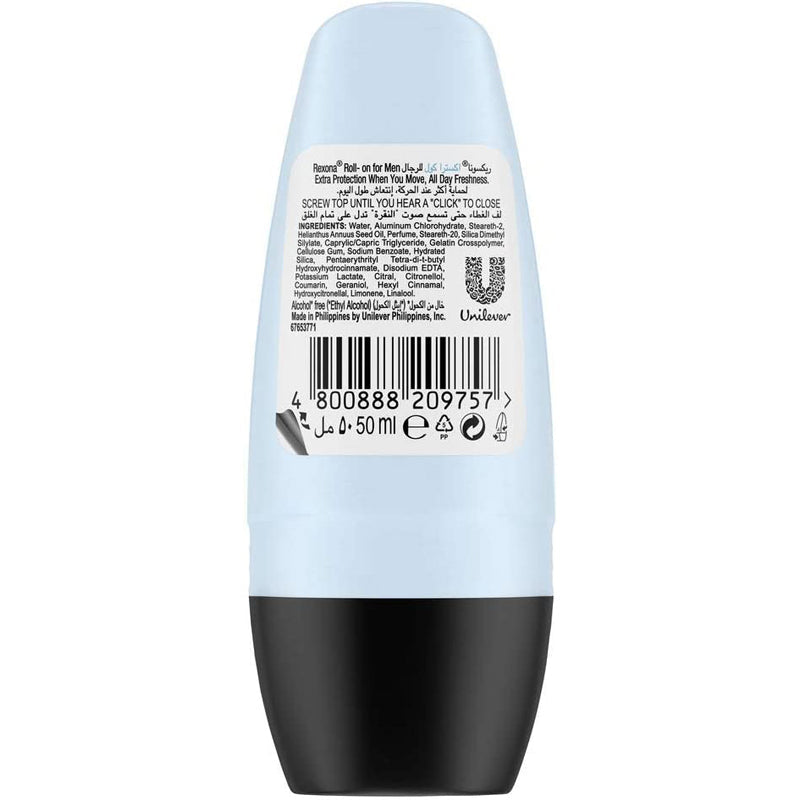 Rexona Men Antiperspirant Roll-On Xtra Cool, 50 Ml