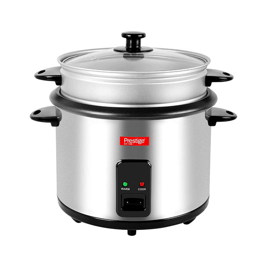 Prestige Stainless Steel Rice Cooker, 1.8 Ltr, Silver